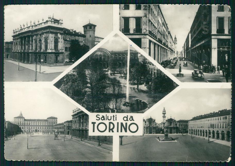 Torino città Saluti da PIEGA Foto FG cartolina MZ3514 – fronte