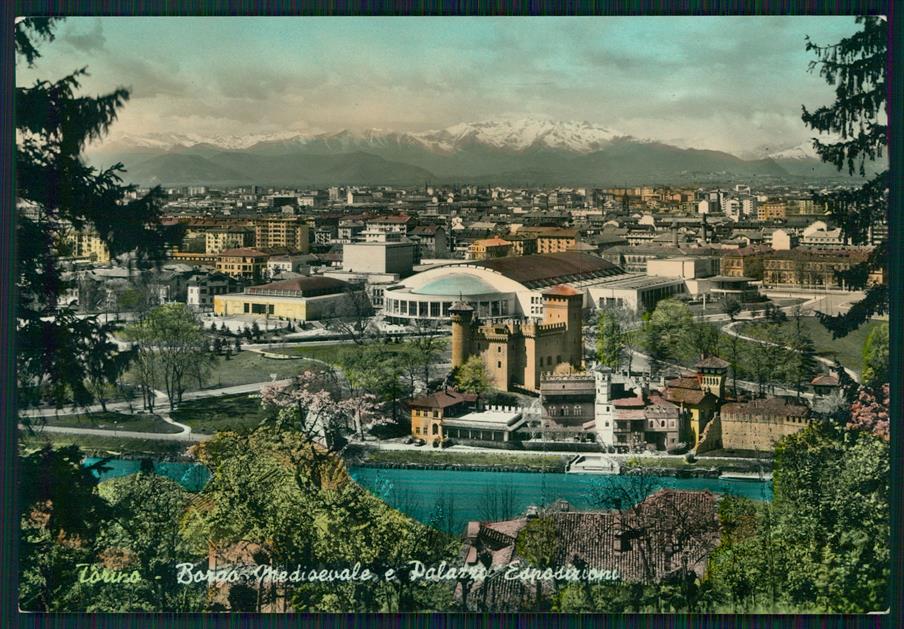 Torino città Borgo Medioevale Palazzo Esposizioni Foto FG cartolina MZ3515 – fronte