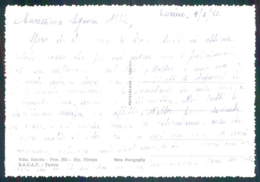 Torino città Corso Trapani Auto Foto FG cartolina MZ3549 – retro
