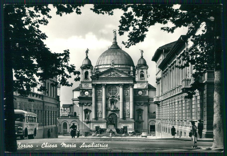 Torino città Chiesa Maria Ausiliatrice Corriera Foto FG cartolina MZ3667 – fronte