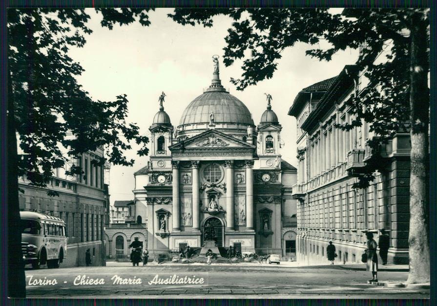 Torino città Chiesa Maria Ausiliatrice Corriera Foto FG cartolina MZ3668 – fronte