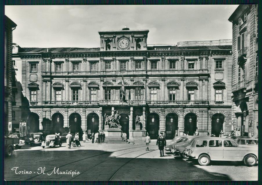 Torino città Municipio Auto Foto FG cartolina MZ3677 – fronte