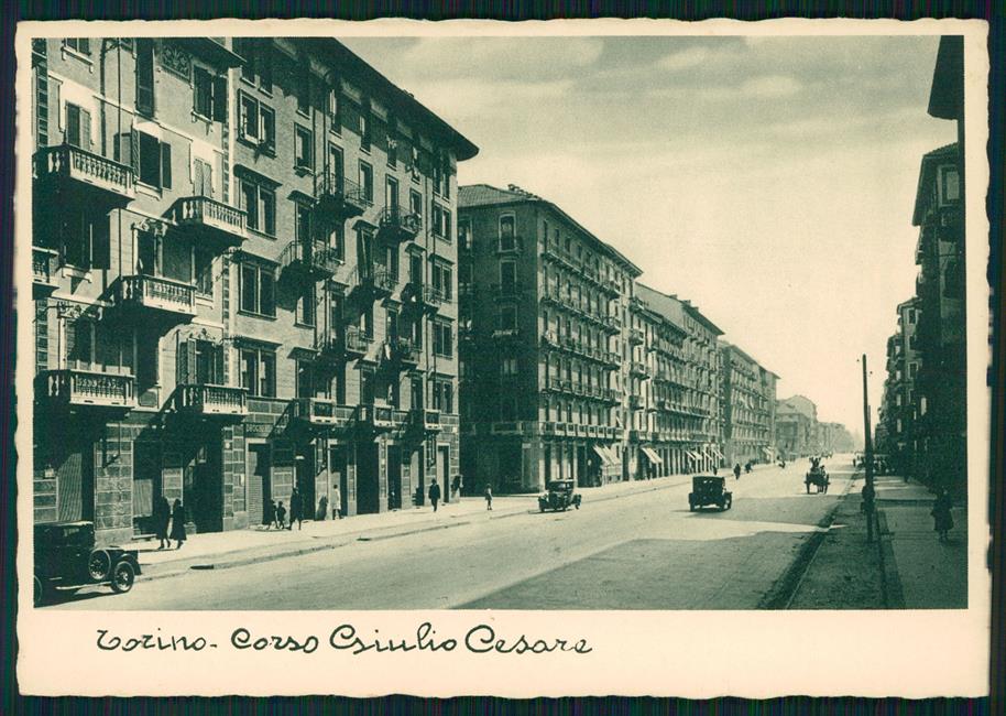 Torino città Corso Giuio Cesare Auto FG cartolina MZ3706 – fronte