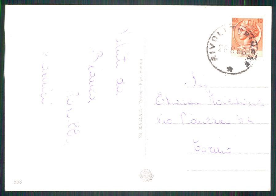 Torino Rivoli Panorama e Casermette Foto FG cartolina MZ3719 – retro