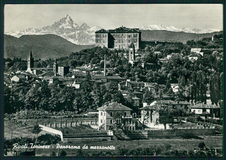 Torino Rivoli Panorama da Porta Mezzanotte Foto FG cartolina MZ3721 – fronte