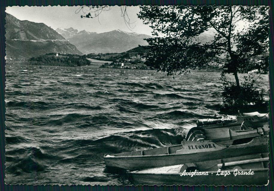 Torino Avigliana Lago Grande Barche Foto FG cartolina MZ3744 – fronte