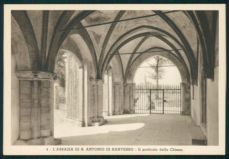 Torino Buttigliera Alta Ranverso Abbazia di FG cartolina MZ3757 – fronte