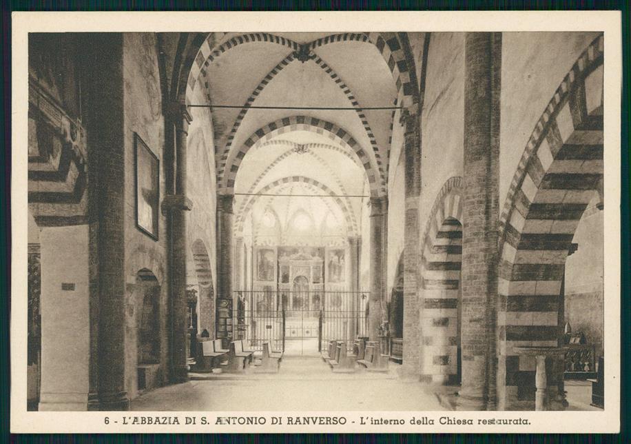 Torino Buttigliera Alta Ranverso Abbazia di FG cartolina MZ3758 – fronte