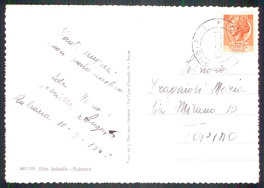 Torino Rubiana Panorama Foto FG cartolina MZ3771 – retro