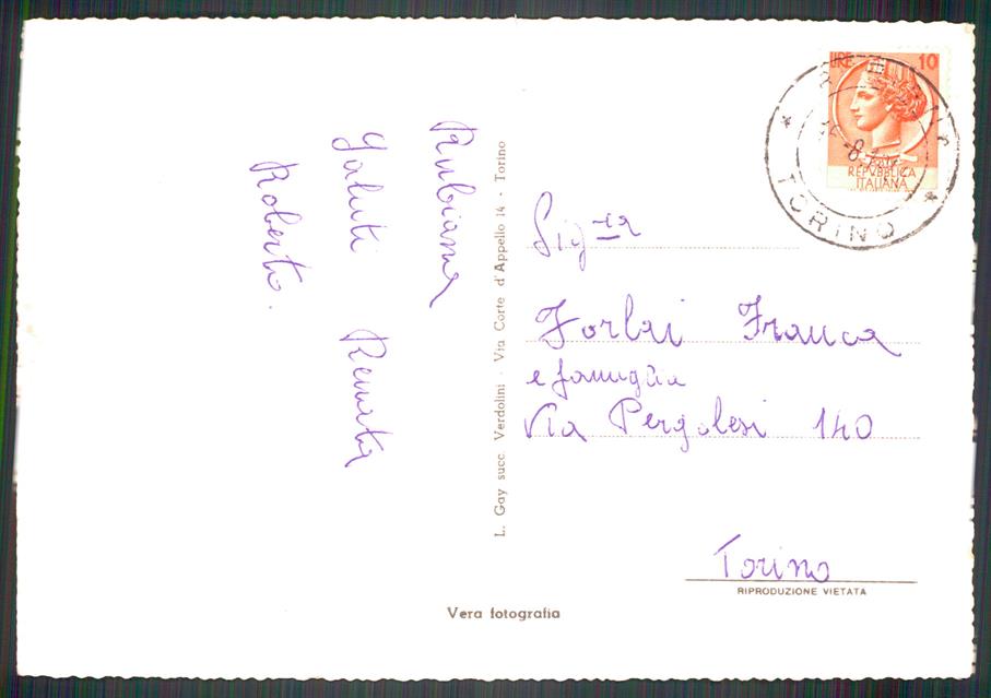 Torino Rubiana Panorama Foto FG cartolina MZ3773 – retro