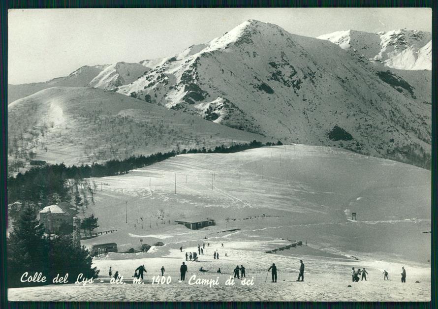 Torino Colle del Lys Nevicata Sci Foto FG cartolina MZ3778 – fronte