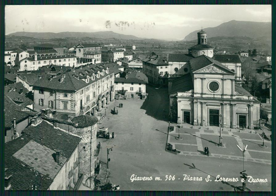 Torino Giaveno Piazza San Lorenzo Duomo Foto FG cartolina MZ3806 – fronte