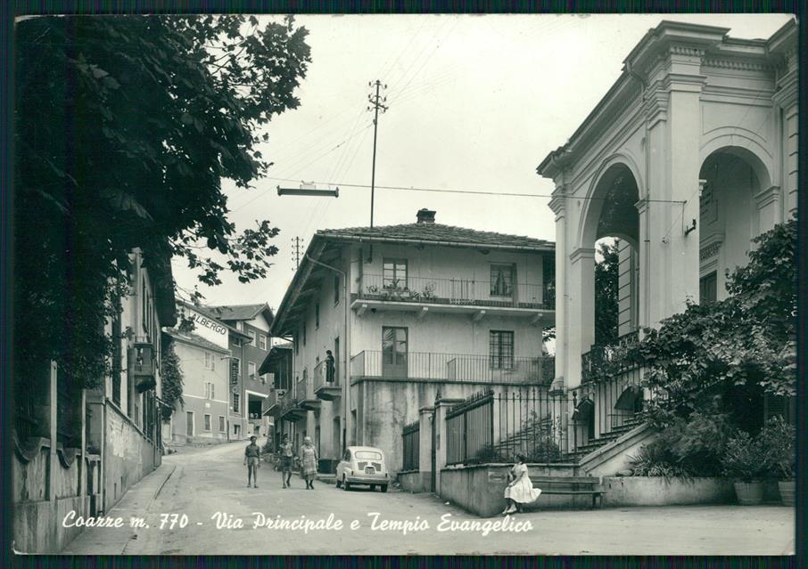 Torino Coazze Tempio Evangelico Auto Foto FG cartolina MZ3823 – fronte