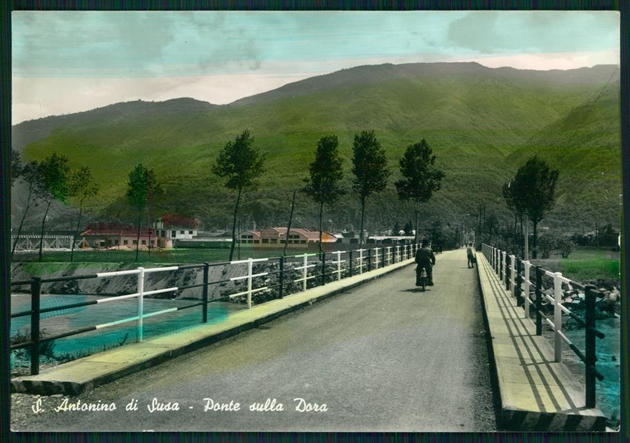 Torino Sant'Antonino di Susa Ponte sulla Dora Foto FG cartolina MZ3831 – fronte
