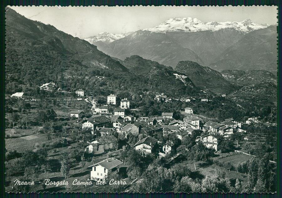 Torino Meana di Susa Borgata del Carro PIEGHINA Foto FG cartolina MZ3853 – fronte