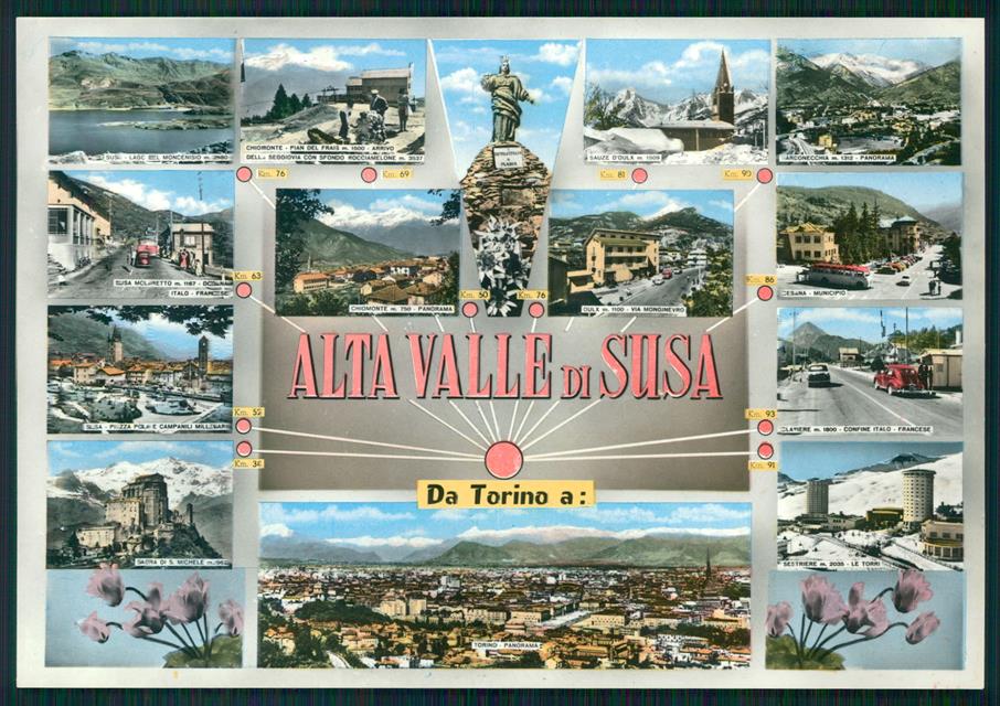 Torino Alta Valle di Susa Foto FG cartolina MZ3865 – fronte