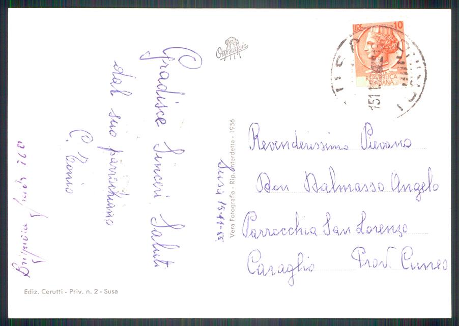 Torino Susa Panorama Foto FG cartolina MZ3866 – retro