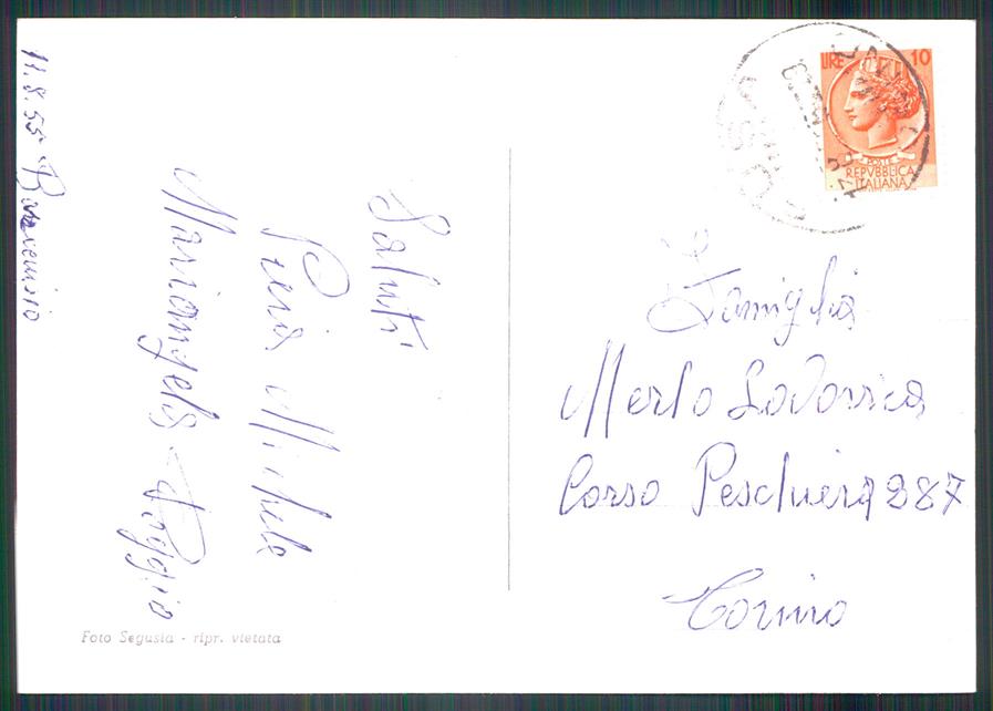 Torino Venaus Bar Cenisio Panorama Foto FG cartolina MZ3880 – retro