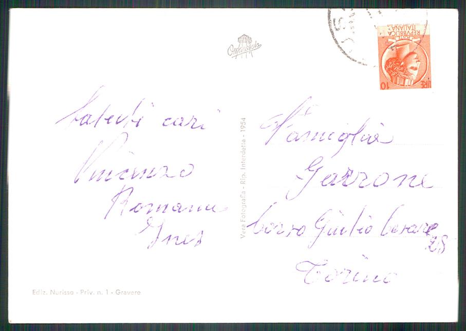 Torino Gravere Borgata Olmo Foto FG cartolina MZ3884 – retro