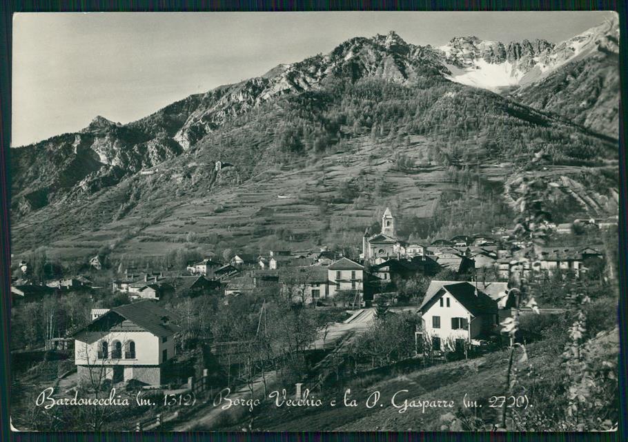Torino Bardonecchia Borgo Vecchio Punta Gasparre Foto FG cartolina MZ3904 – fronte