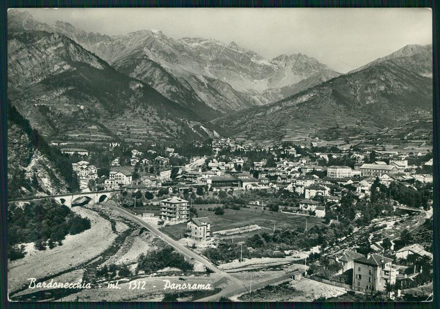 Torino Bardonecchia Panorama PIEGHE Foto FG cartolina MZ3905 – fronte
