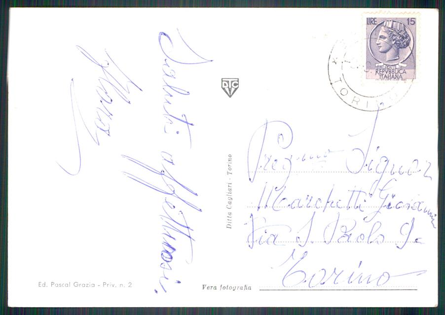 Torino Bardonecchia Panorama PIEGHE Foto FG cartolina MZ3905 – retro
