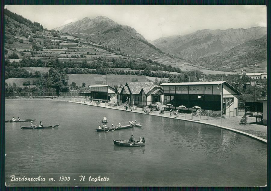 Torino Bardonecchia Laghetto Barche Foto FG cartolina MZ3915 – fronte