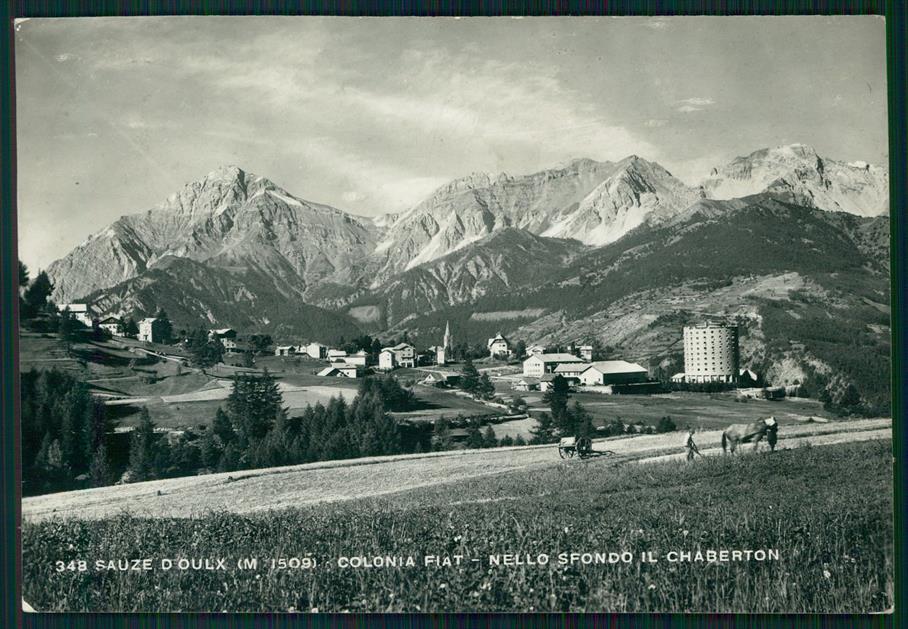 Torino Sauze d'Oulx Colonia Fiat Chaberton Foto FG cartolina MZ3931 – fronte