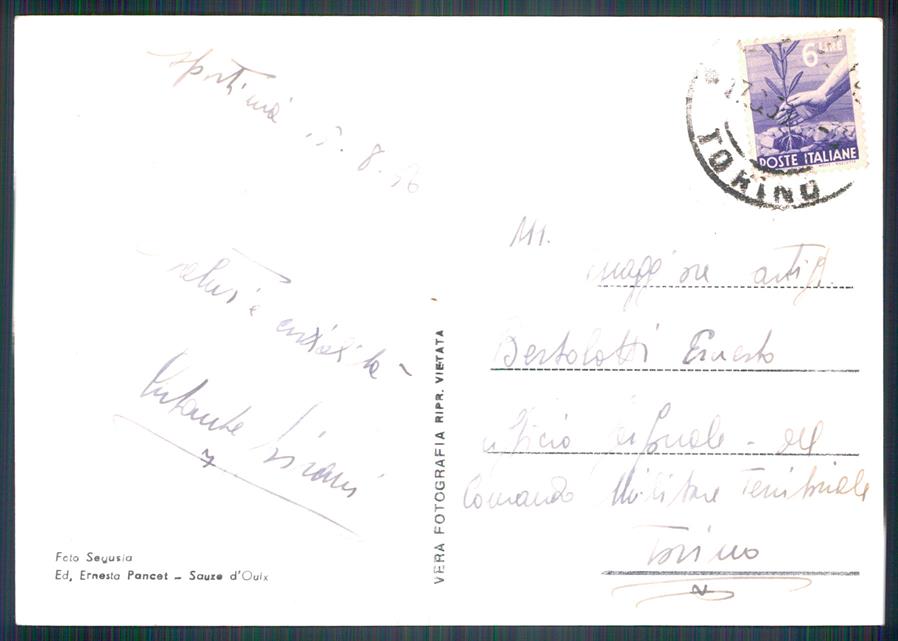 Torino Sauze d'Oulx Sportinia Foto FG cartolina MZ3939 – retro