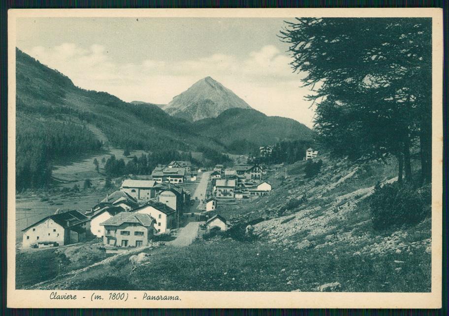 Torino Claviere Panorama FG cartolina MZ3955 – fronte