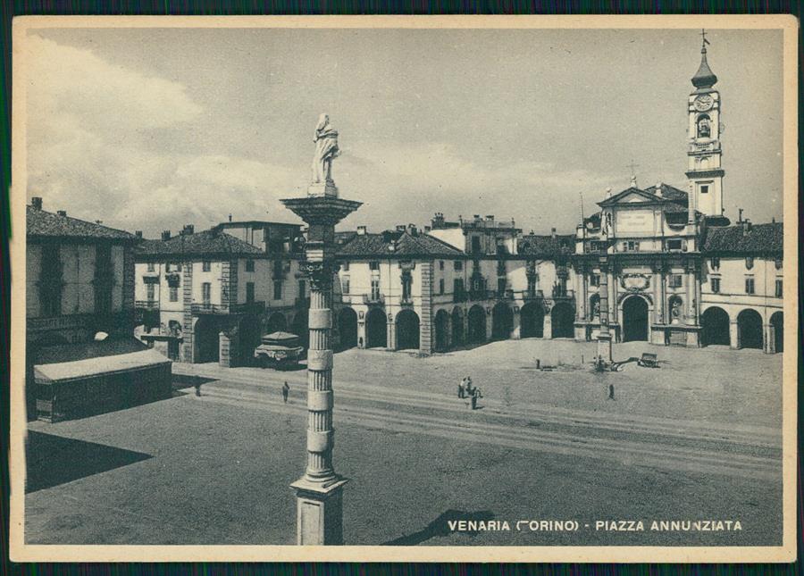 Torino Venaria Reale Piazza Annunziata FG cartolina MZ3966 – fronte