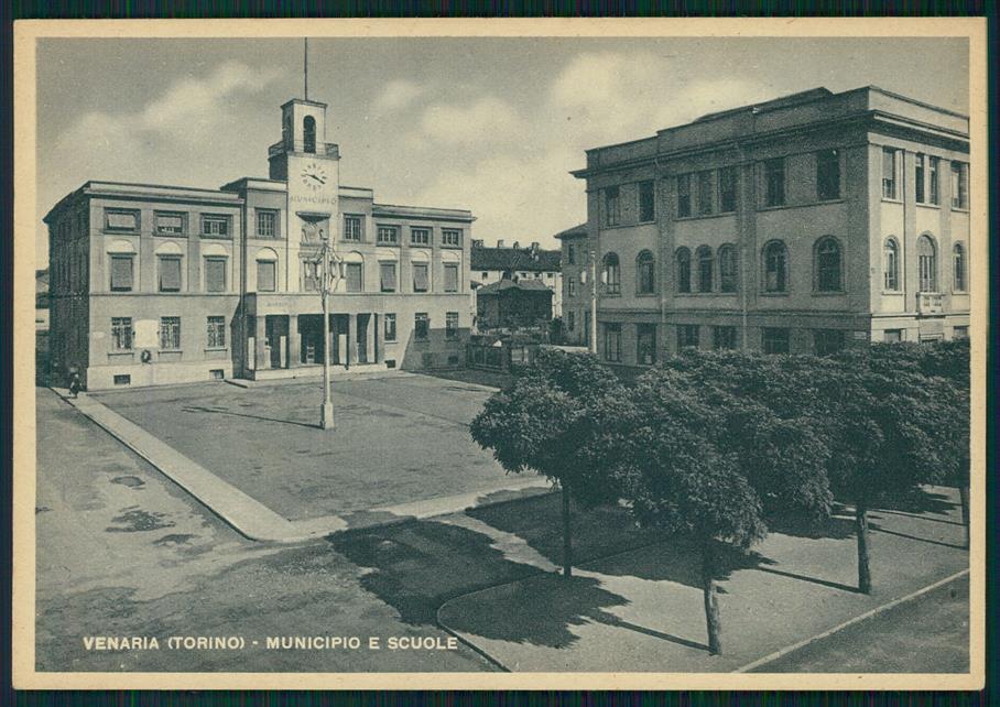 Torino Venaria Reale Municipio Scuole FG cartolina MZ3968 – fronte