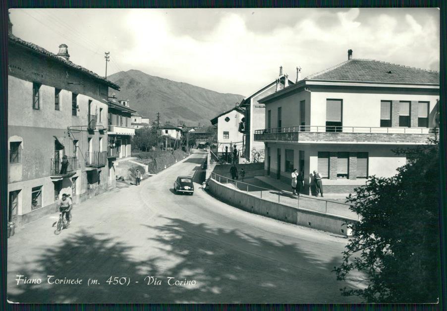 Torino Fiano Torinese Via Torino Auto Foto FG cartolina MZ3975 – fronte