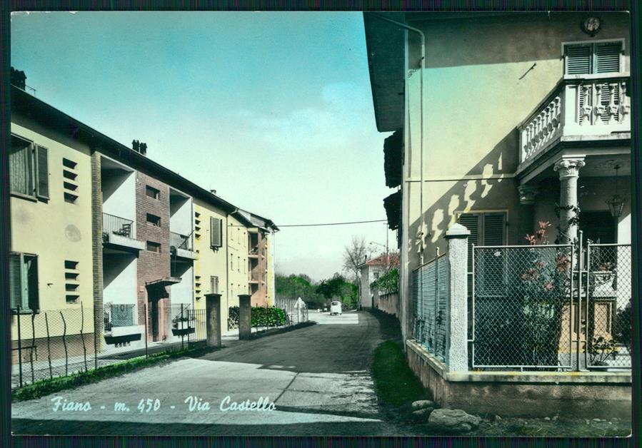 Torino Fiano Torinese Via Castello Foto FG cartolina MZ3976 – fronte