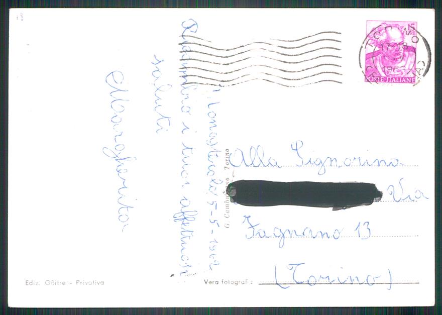 Torino Monasterolo Scuole Foto FG cartolina MZ3995 – retro