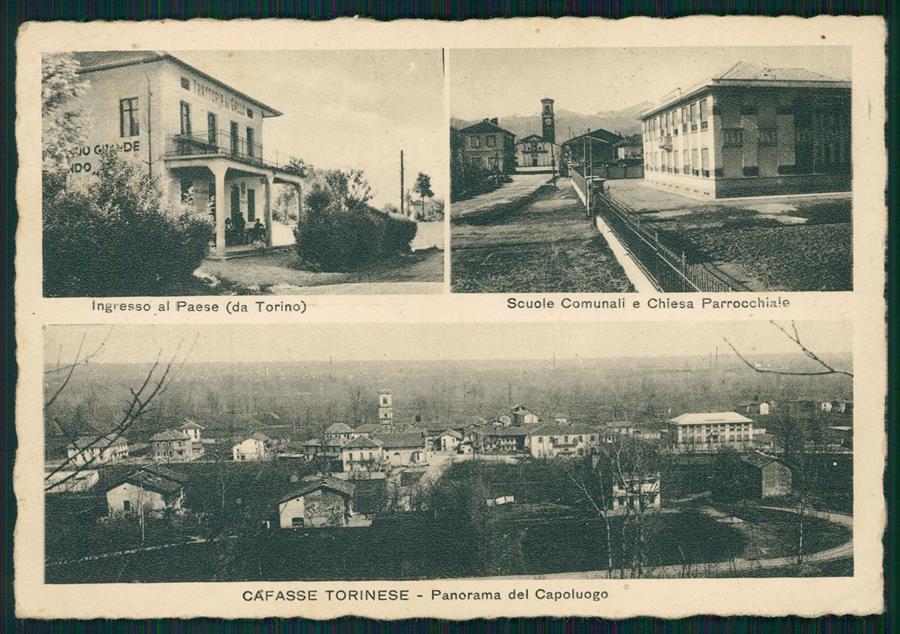 Torino Cafasse Panorama SCOLLATA FG cartolina MZ3998 – fronte