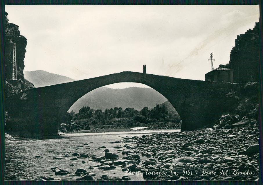 Torino Lanzo Torinese Ponte del Diavolo Foto FG cartolina MZ4006 – fronte