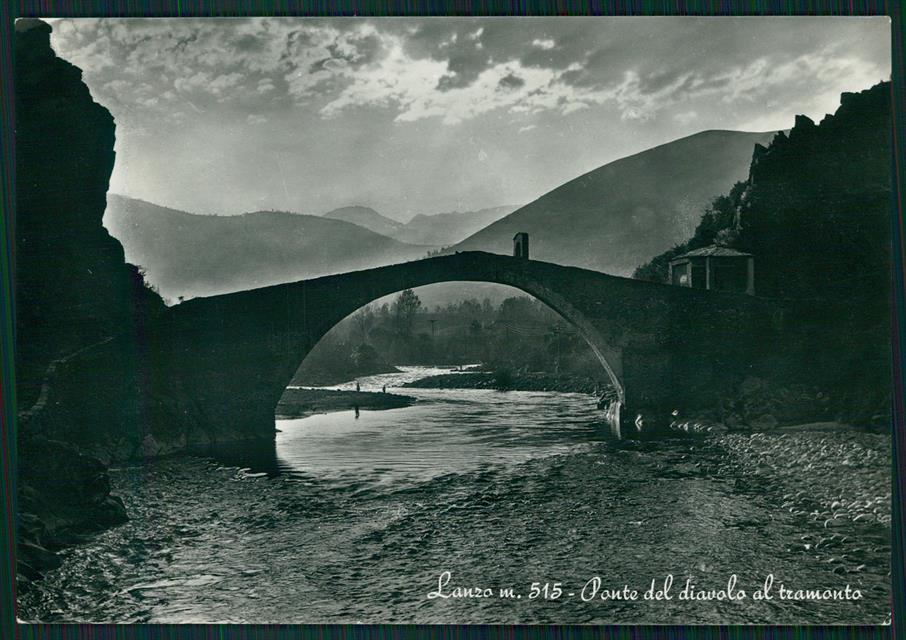 Torino Lanzo Torinese Ponte del Diavolo Foto FG cartolina MZ4007 – fronte