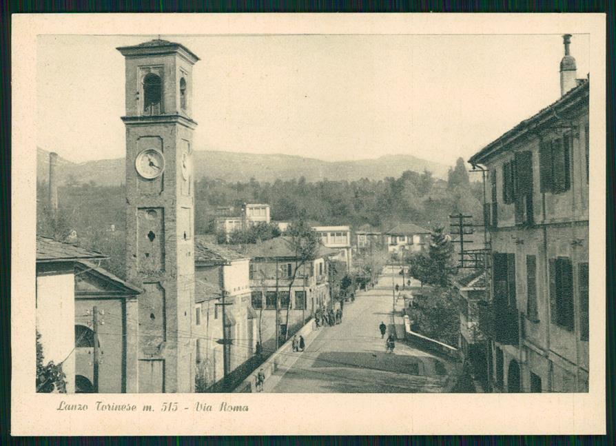 Torino Lanzo Torinese Via Roma FG cartolina MZ4027 – fronte