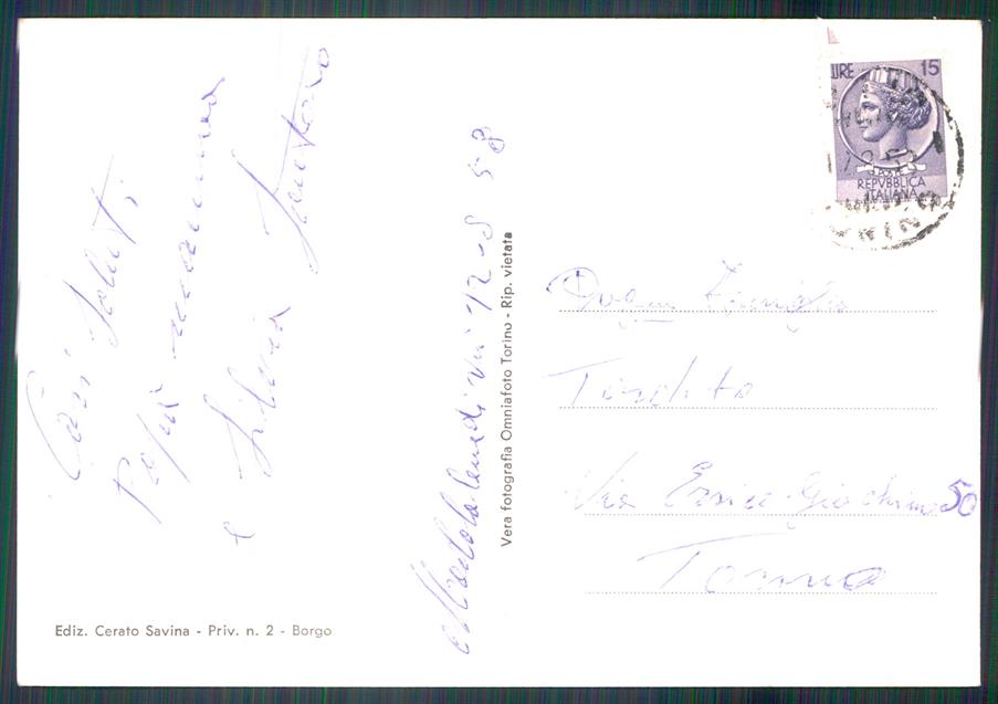 Torino Viù Maddalene Foto FG cartolina MZ4030 – retro