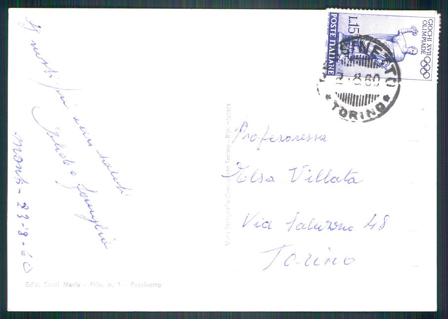 Torino Mezzenile Frazione Monti Foto FG cartolina MZ4059 – retro