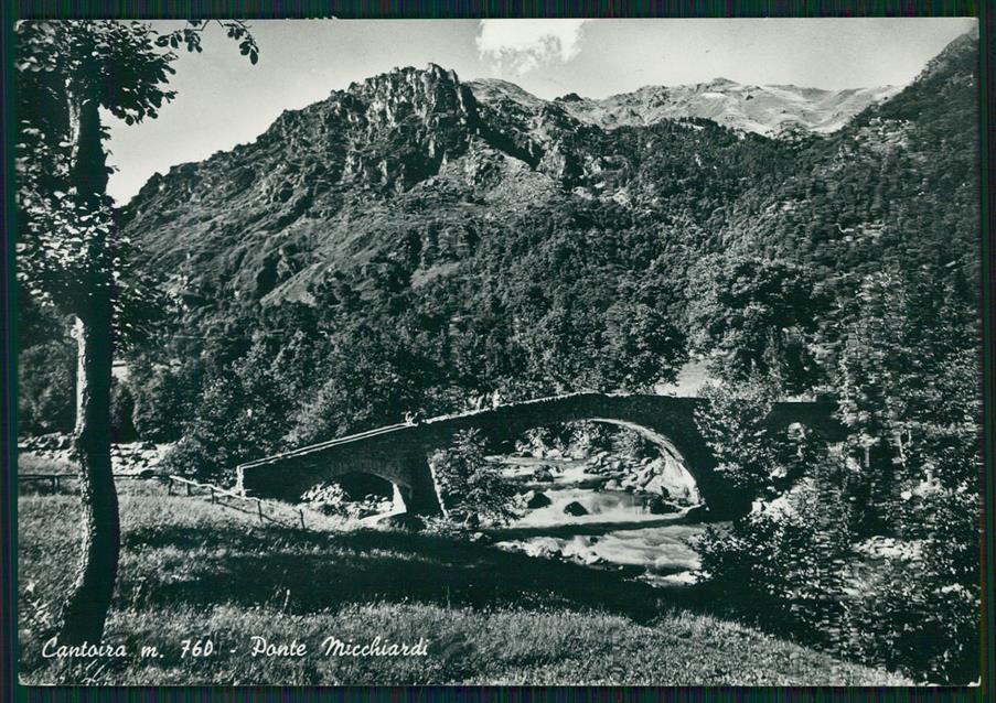 Torino Cantoira Ponte Micchiardi Foto FG cartolina MZ4080 – fronte