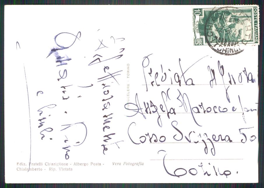 Torino Chialamberto Valle di Lanzo Panorama Foto FG cartolina MZ4086 – retro