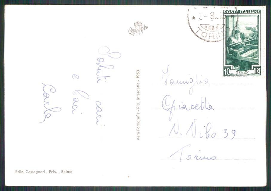 Torino Balme Bessanese Foto FG cartolina MZ4102 – retro