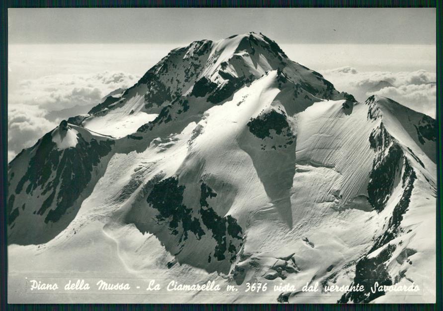 Torino Balme Pian della Mussa Ciamarella Nevicata Foto FG cartolina MZ4120 – fronte