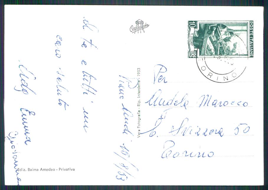 Torino Corio Piano Audi Borgata Case Ruchet Foto FG cartolina MZ4140 – retro