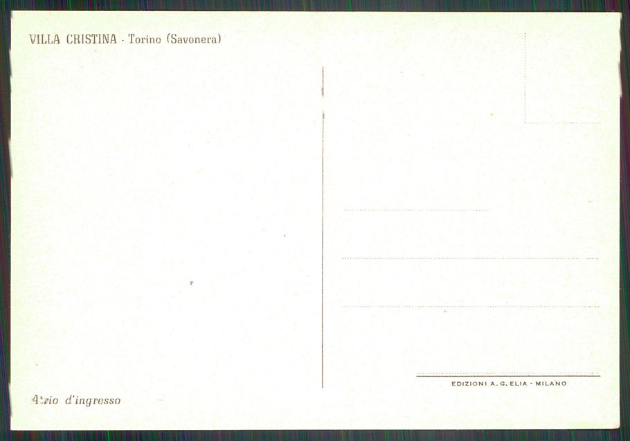 Torino Collegno Savonera Villa Cristina FG cartolina MZ4147 – retro