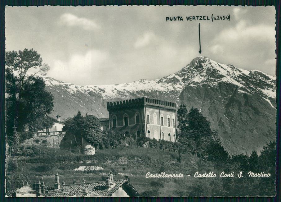 Torino Castellamonte Castello Conti San Martino Vertzel Foto FG cartolina MZ4155 – fronte