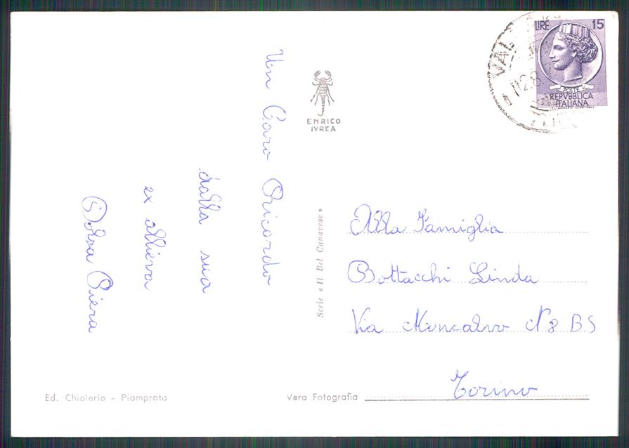 Torino Pianprato Soana Piamprato Foto FG cartolina MZ4166 – retro