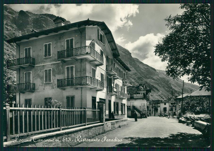Torino Locana Canavese Ristorante Paradiso PIEGATA Foto FG cartolina MZ4171 – fronte
